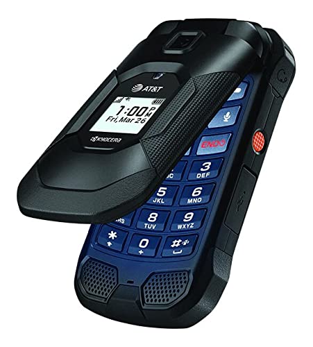Kyocera Duraxe E4830 Epic AT&T Flip Smart Phone 16GB Rugged Black (Renewed) W136713