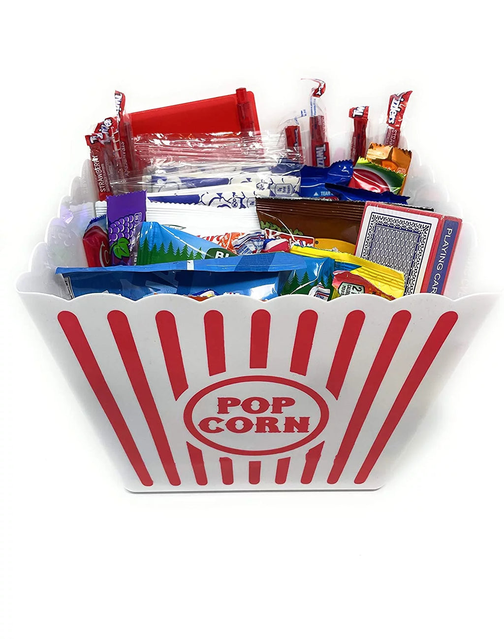 Movie and Game Night Gift Basket - Popcorn, Candy, Cookies, 40+ Piece Bundle W84754