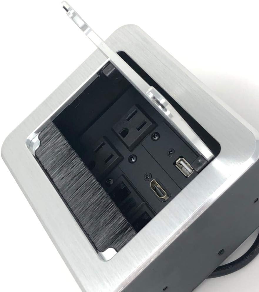 Yolkvisual Conference Table AV Box Silver W8467