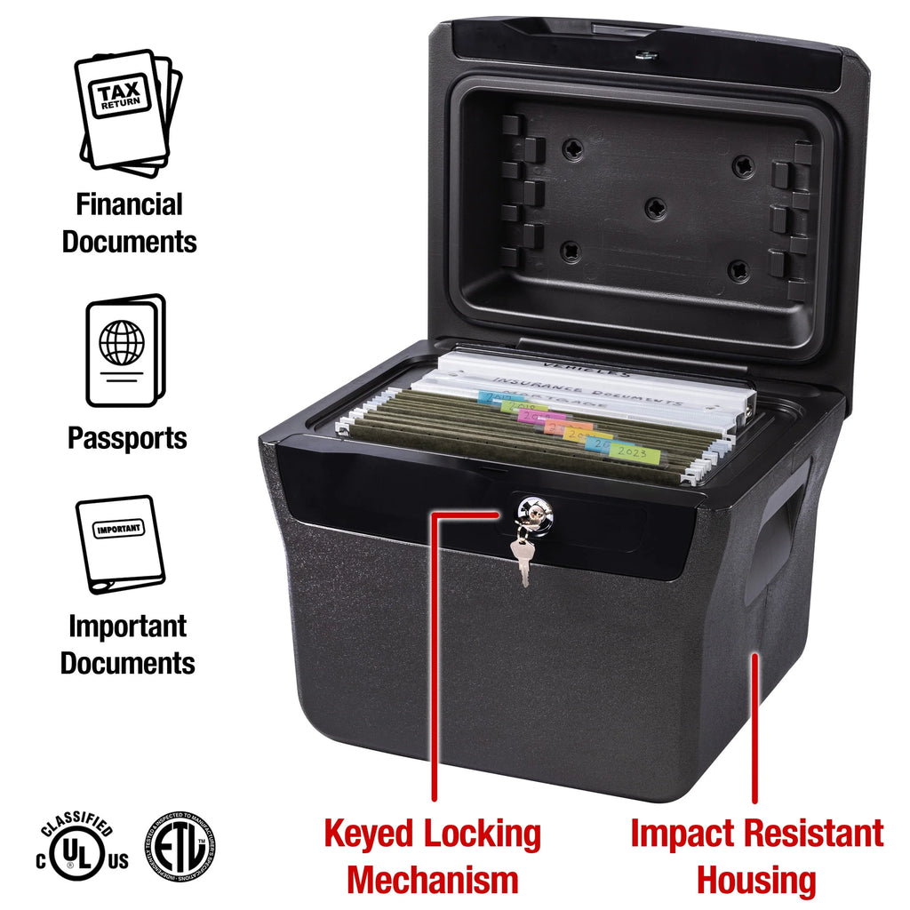 SentrySafe FHW40100 Fire-Resistant File Safe Box with Key Lock S2805