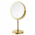 Lighted Makeup Mirror, Rechargeable Double Sided Magnifying Vanity Mirror, 3 Colors, 1x/10x F7514