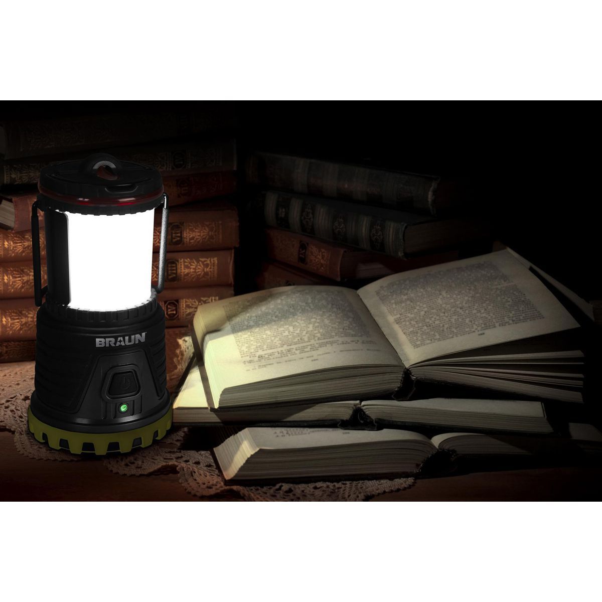 BRAUN 2000 Lumen Rechargeable Waterproof LED Lantern P309927