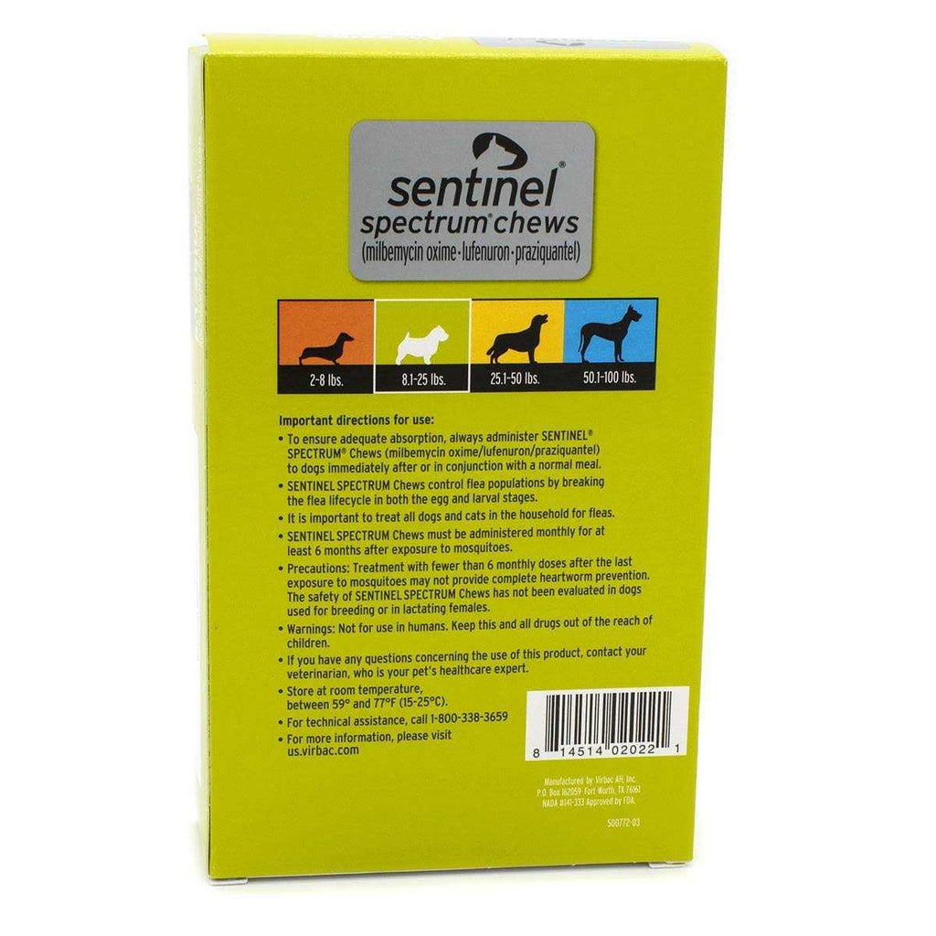 Sentinel Spectrum for Dogs T218