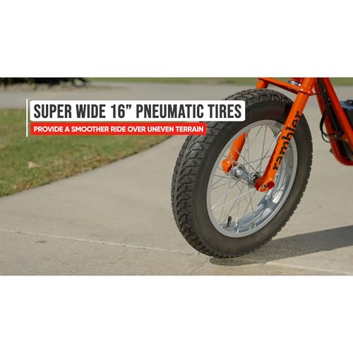Razor Rambler 16 36V Electric Minibike with Retro Style, Retrospec Dakota Adult Helmet B115