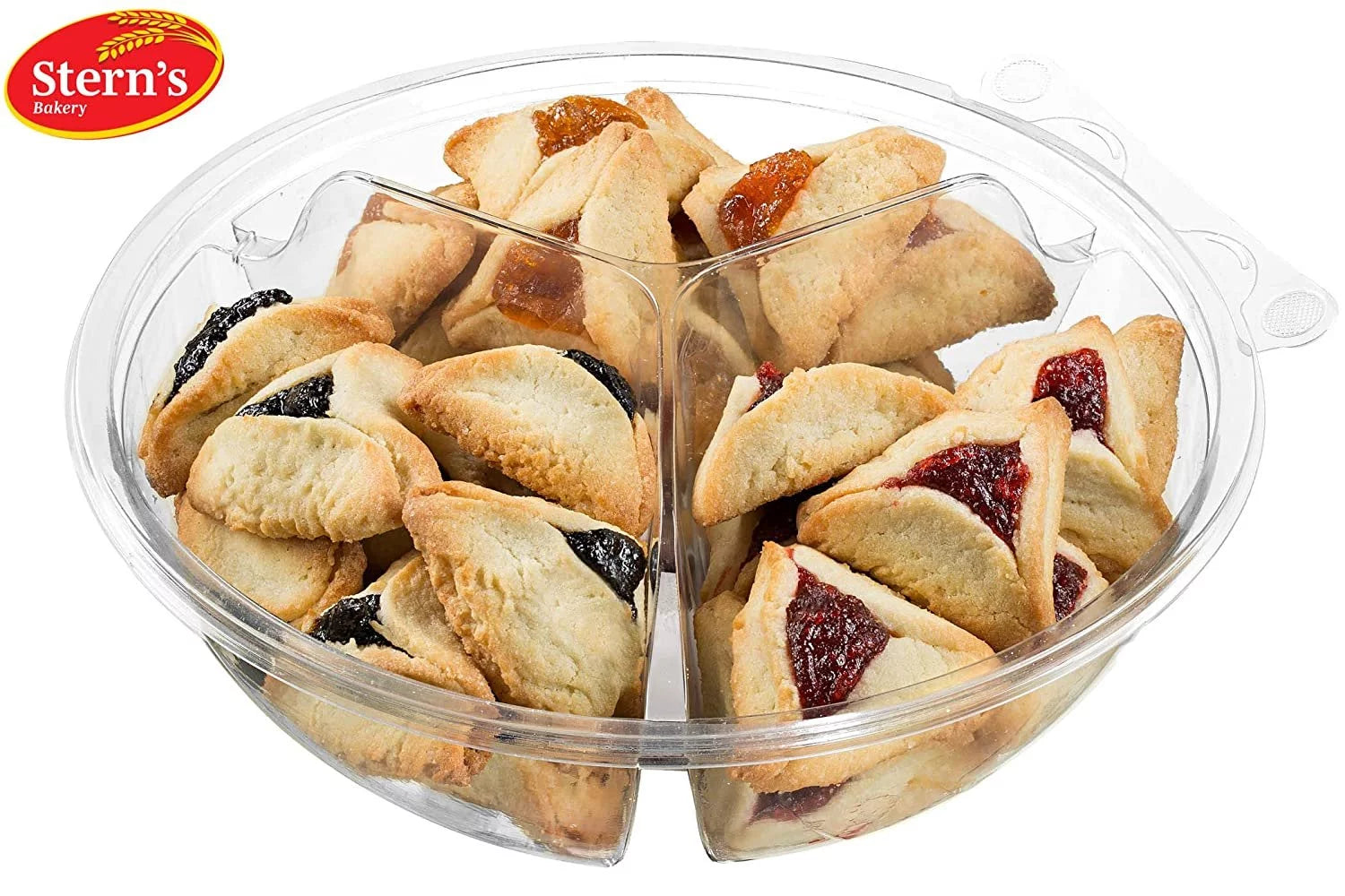 Stern's Bakery Hamentaschen Cookies, Apricot Raspberry & Prune Filling, Dairy & Nut Free, 21 oz R915315