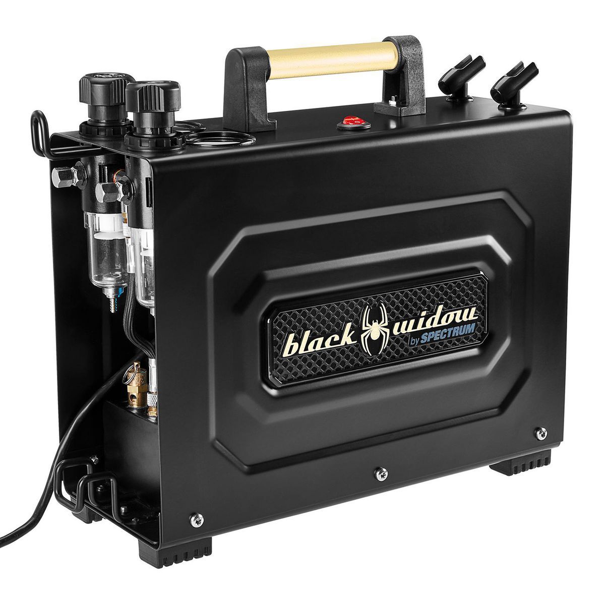 BLACK WIDOW BY SPECTRUM Professional Airbrush Compressor Kit T28226