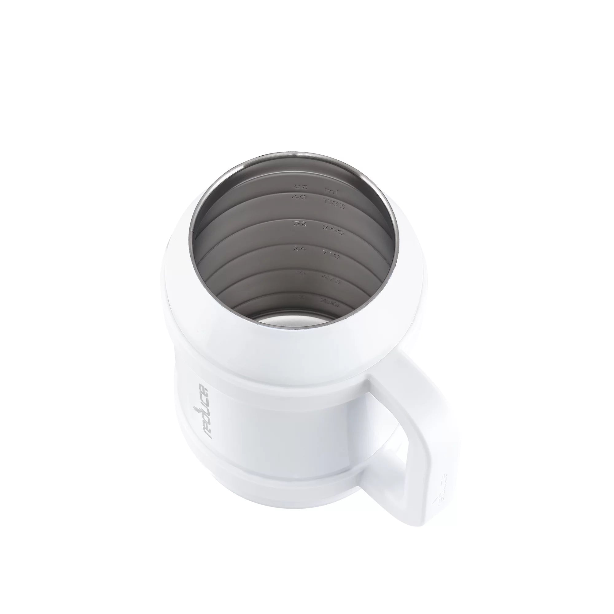 Vacuum Insulated Stainless Steel Mug with Lid and Straw, White, 50 fl oz O34409