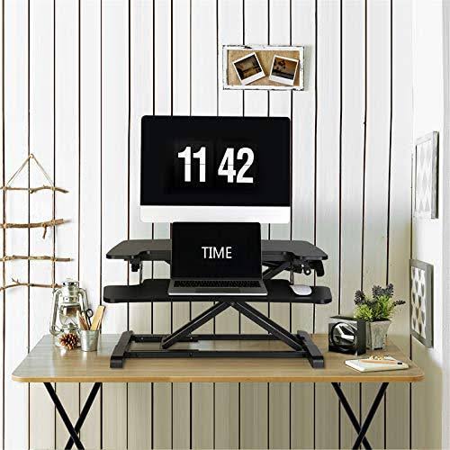 FlexiSpot Standing Desk Converter 28 inch, Black with Keyboard Tray N82128