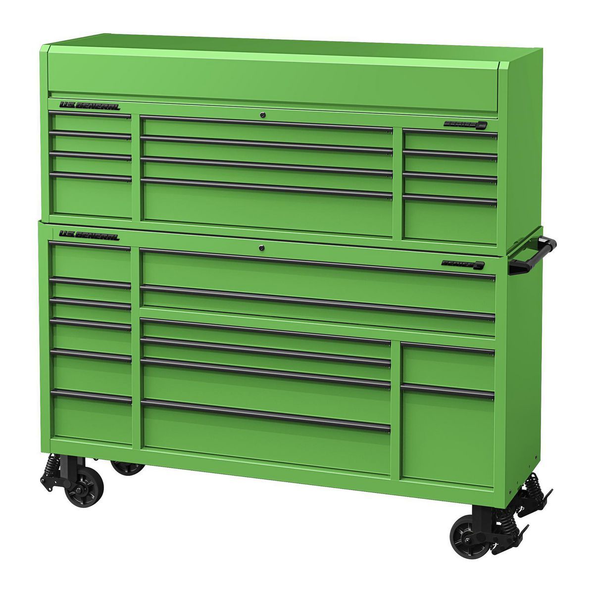 U.S. General 72 in. Triple-Bank Roll Cab, Series 3, Slate Gray V981709
