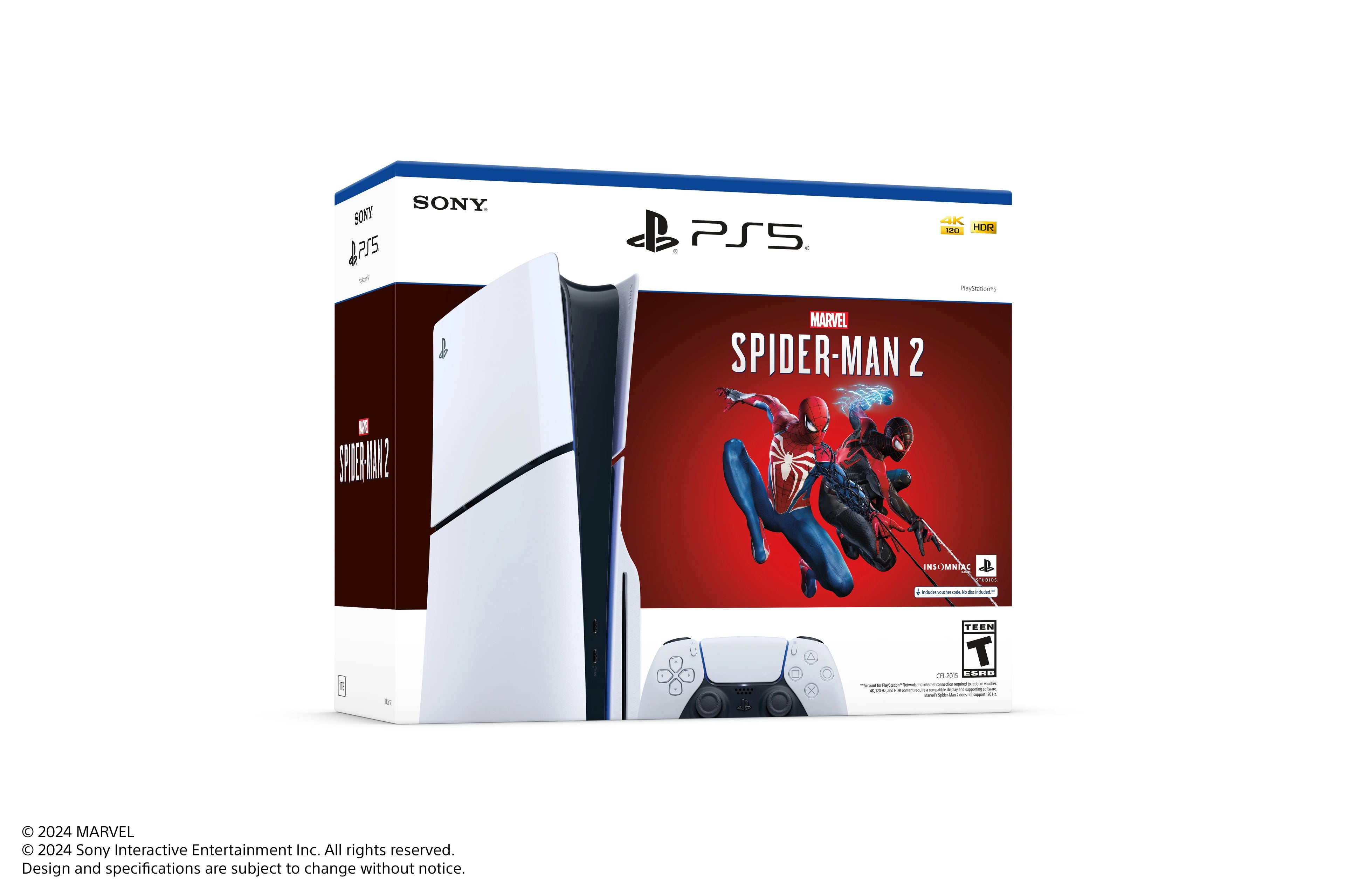 PlayStation 5 Disc Console Slim - Marvel's Spider-Man 2 Bundle O373