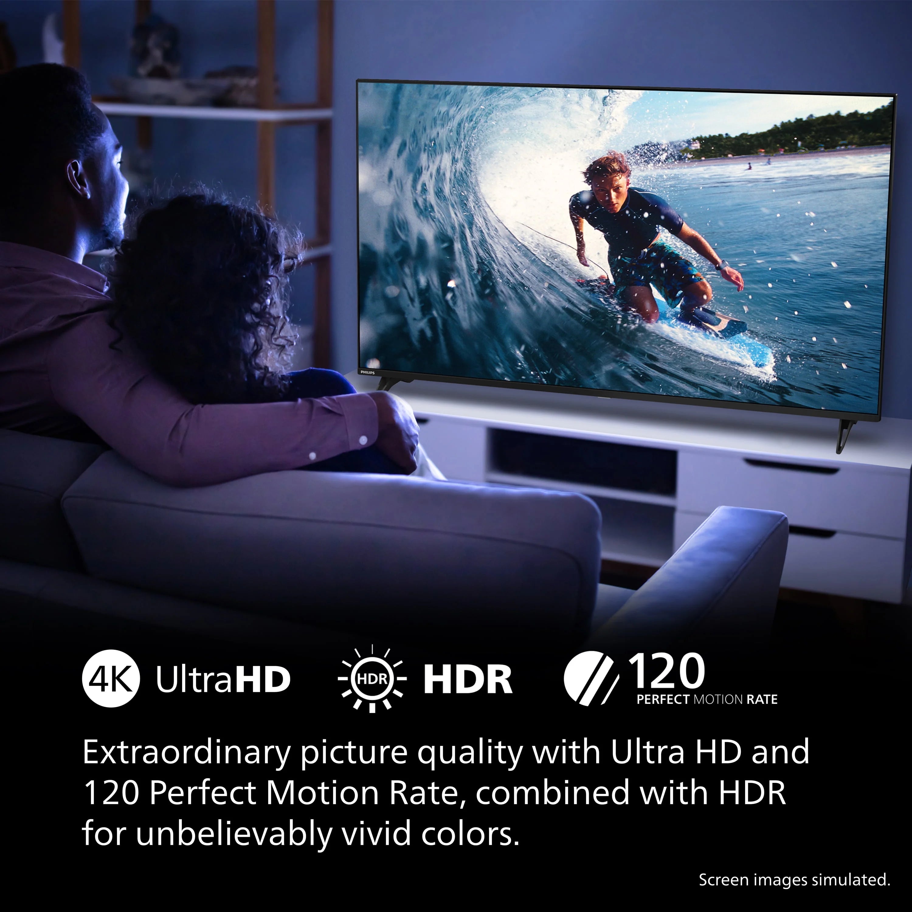Philips 55" 4K Ultra HD Google Smart LED TV S282