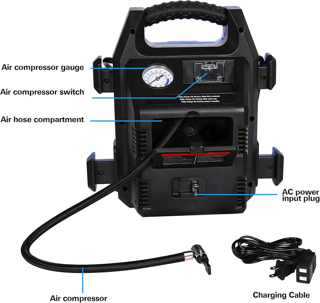BILT HARD Portable Power Station Jump Starter with Air Compressor, 2-Pack C1420
