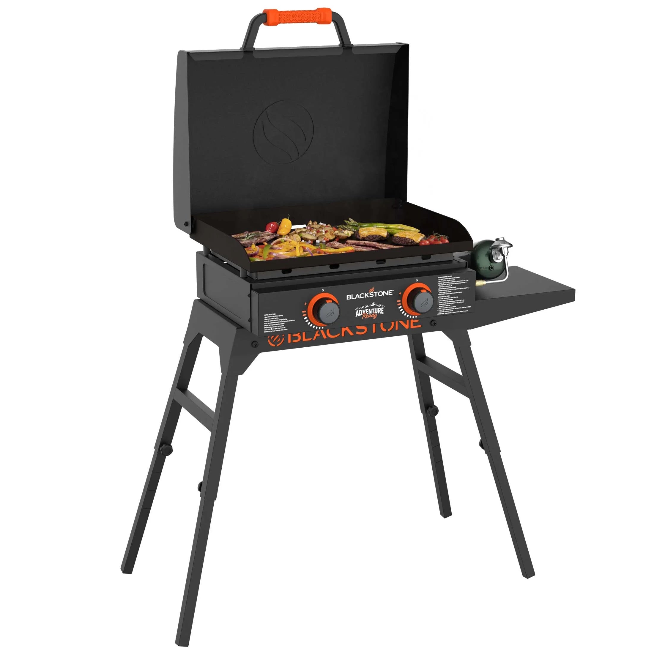 Blackstone Adventure Ready 22 Omnivore Propane Griddle with Stand and Adapter Hose