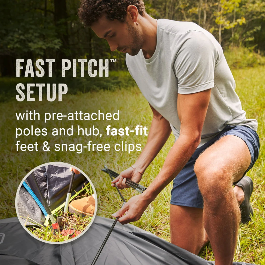 Coleman 4-Person Carlsbad Dark Room Dome Camping Tent with Screen Room B6026