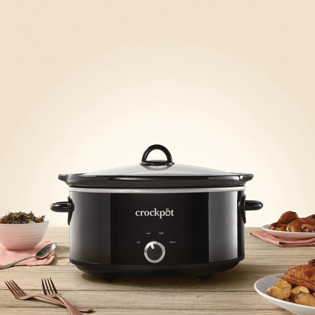 Crock-Pot 7-Quart Manual Slow Cooker, Black S97260