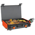 Blackstone Adventure Ready 20”x14” 2-Burner Propane Camping Griddle (Model 2246) with Latching Hood and Handle