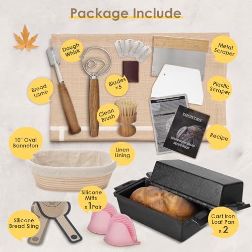 Cast Iron Loaf Pan with Lid, 9x5 Inch, Pre-Seasoned, 2 Piece Set J906905