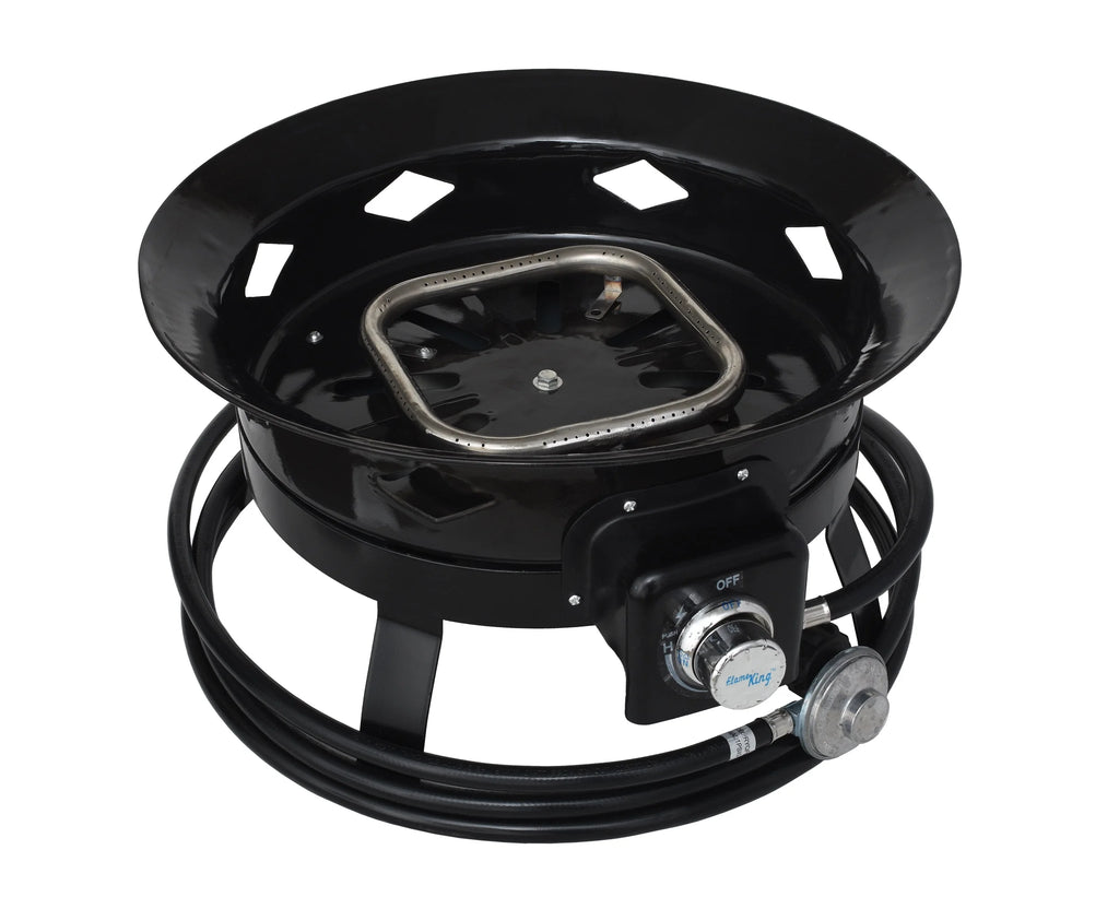 Flame King Portable Propane Outdoor Gas Fire Pit with Cover & Carry Kit E785528