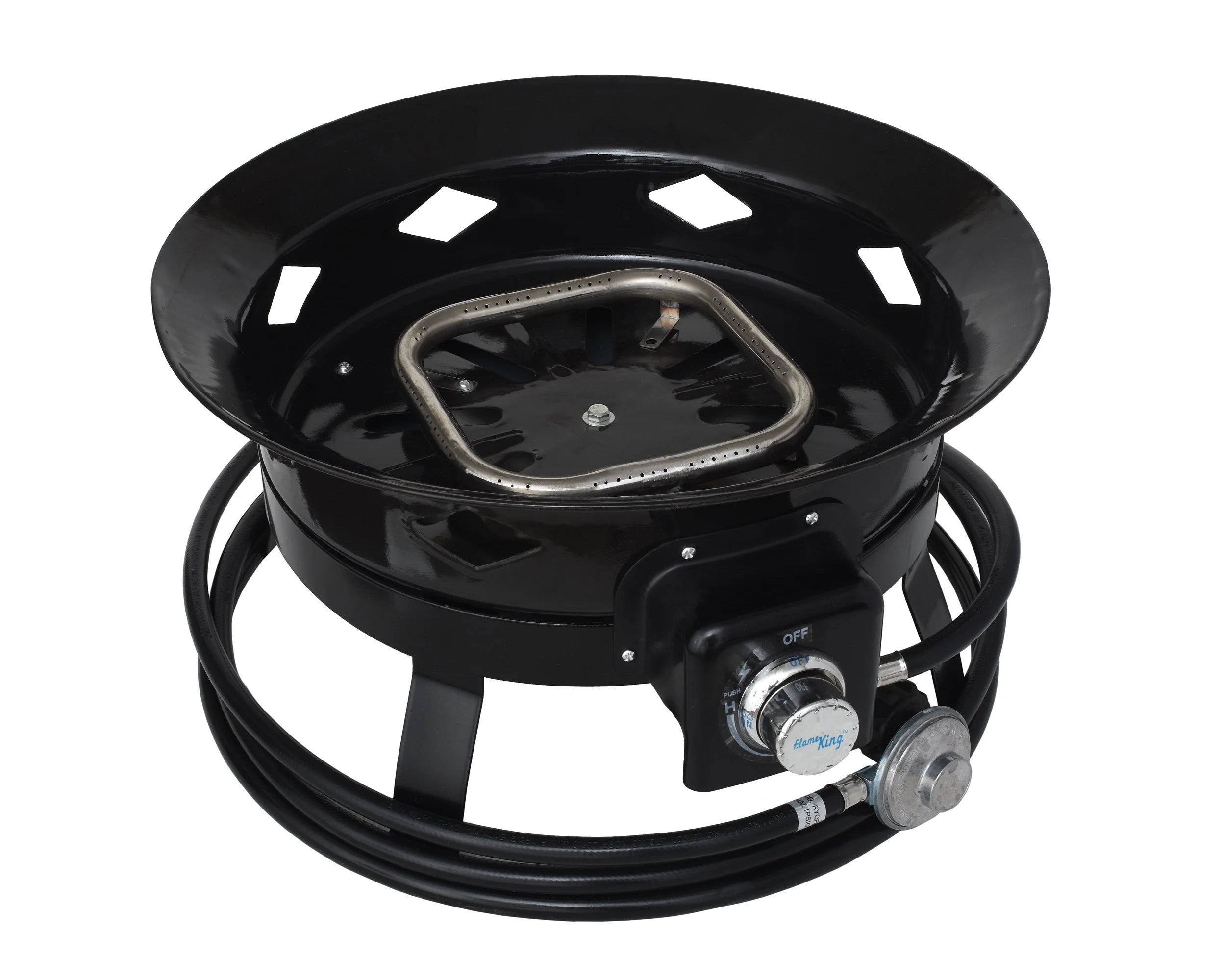 Flame King Portable Propane Outdoor Gas Fire Pit with Cover & Carry Kit E785528