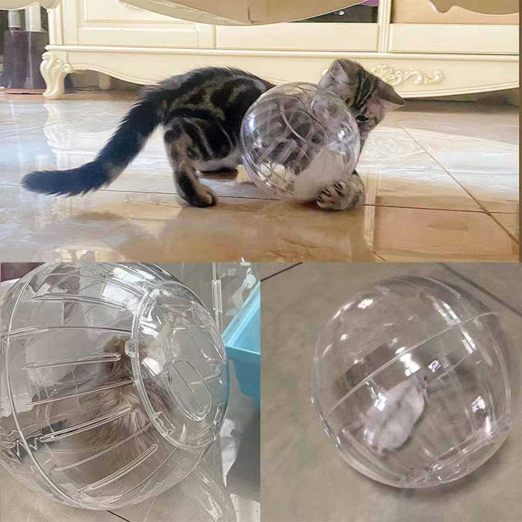 CHUQIANTONG Hamster Exercise Ball Transparent Silent Wheel for Small Animals H5036