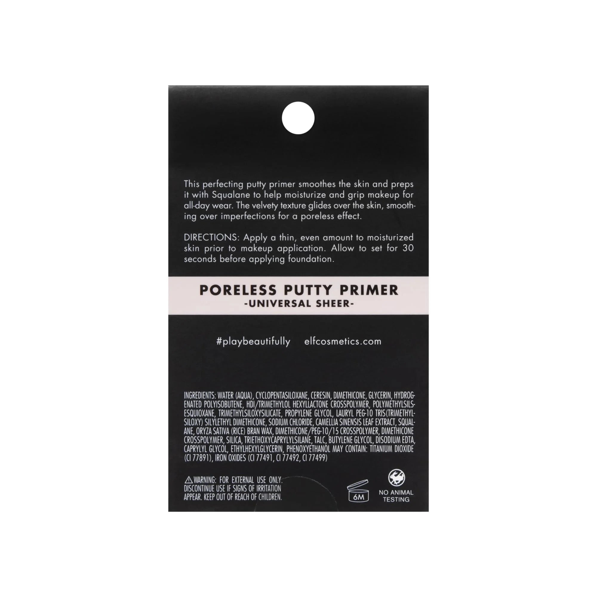 E.L.F. Poreless Putty Primer for All Skin Types, 0.74 oz D232261