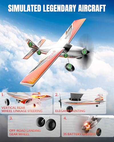 VOLANTEXRC RC Plane Trainer Sport Cub 4CH Remote Control Airplane RTF for Beginners U4716