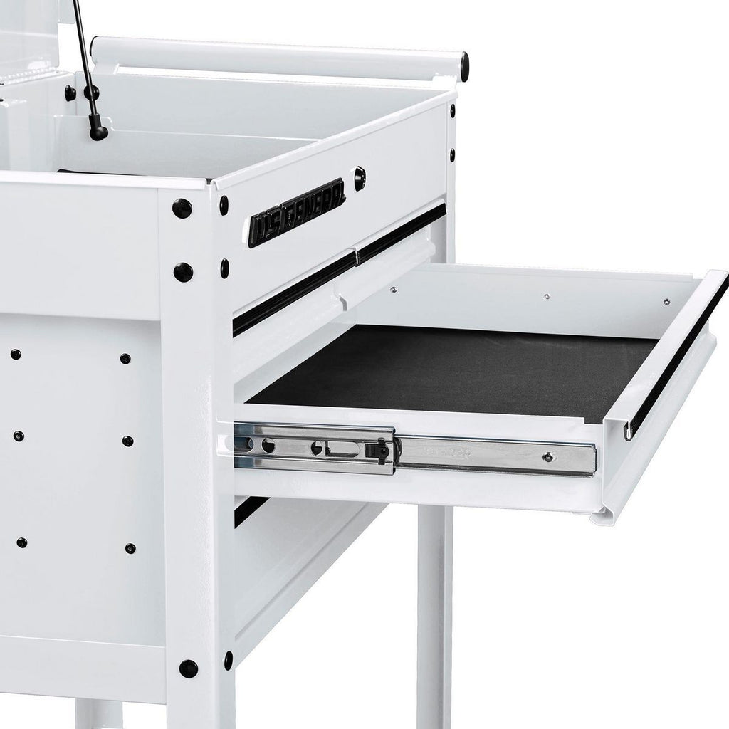 U.S. GENERAL 30 in. 4-Drawer Tech Cart, Red Y546116