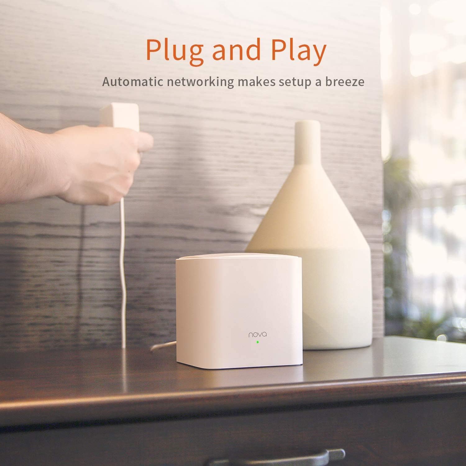 Tenda Nova MW5G Whole Home Mesh WiFi System Dual Band Gigabit AC1200 (3 Pack) L2857