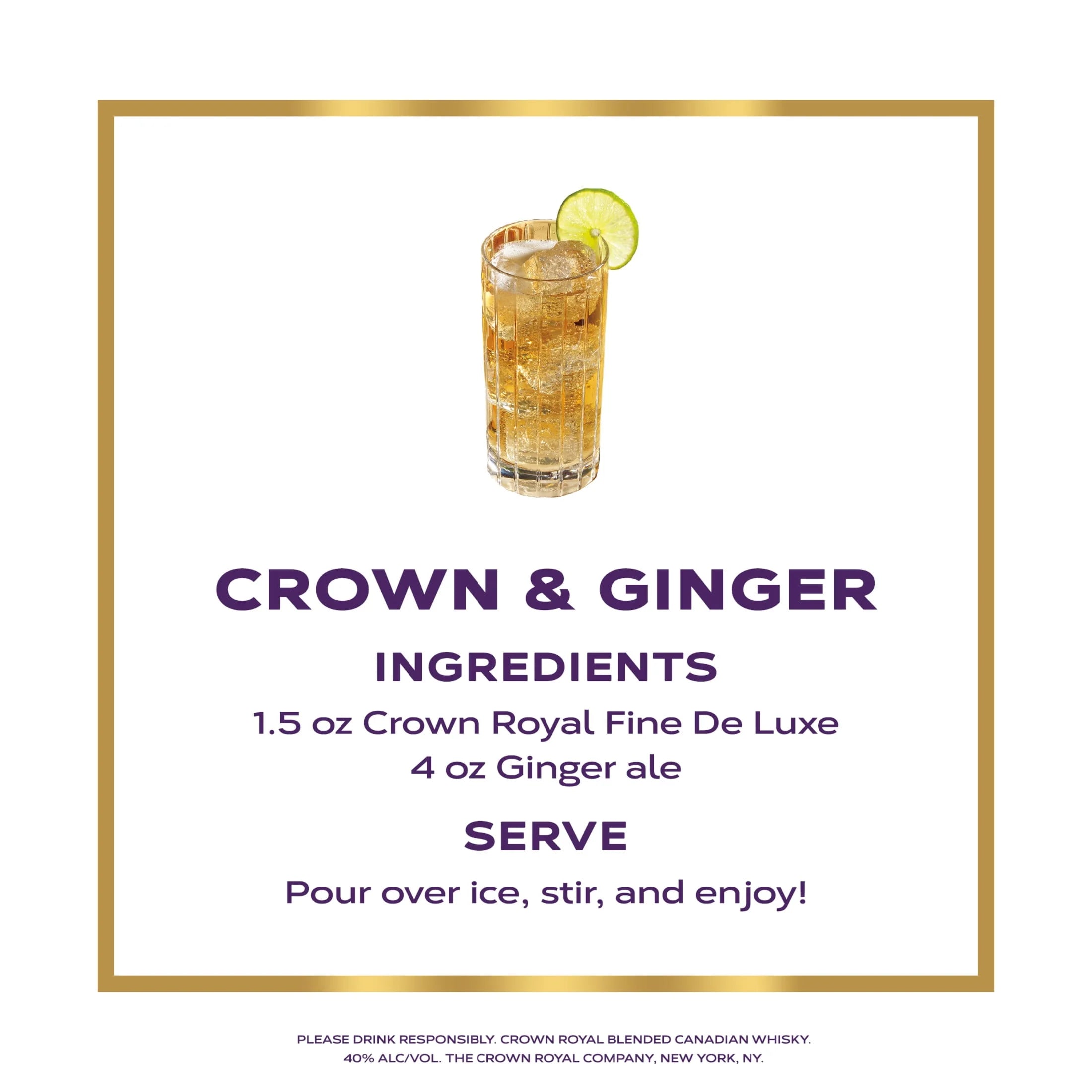 Crown Royal Fine De Luxe Blended Canadian Whisky, 750 mL J3476