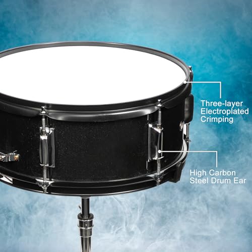 Ktaxon 22 Inch 5-Piece Adult Drum Set with Cymbals and Stool (Blue) G680