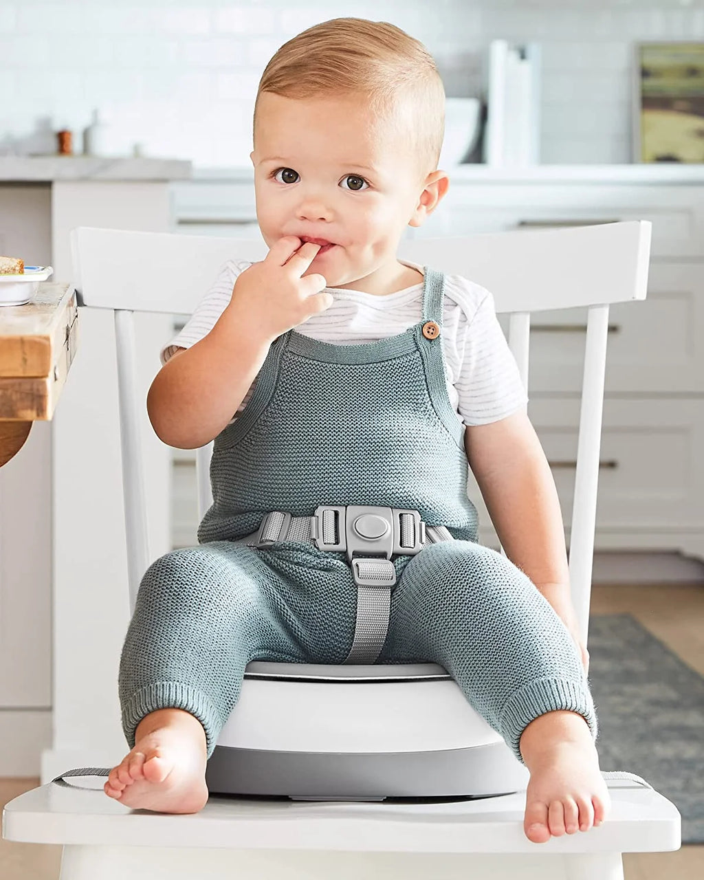 Skip Hop Booster Seat for Dining Table, Grey/White Q92834