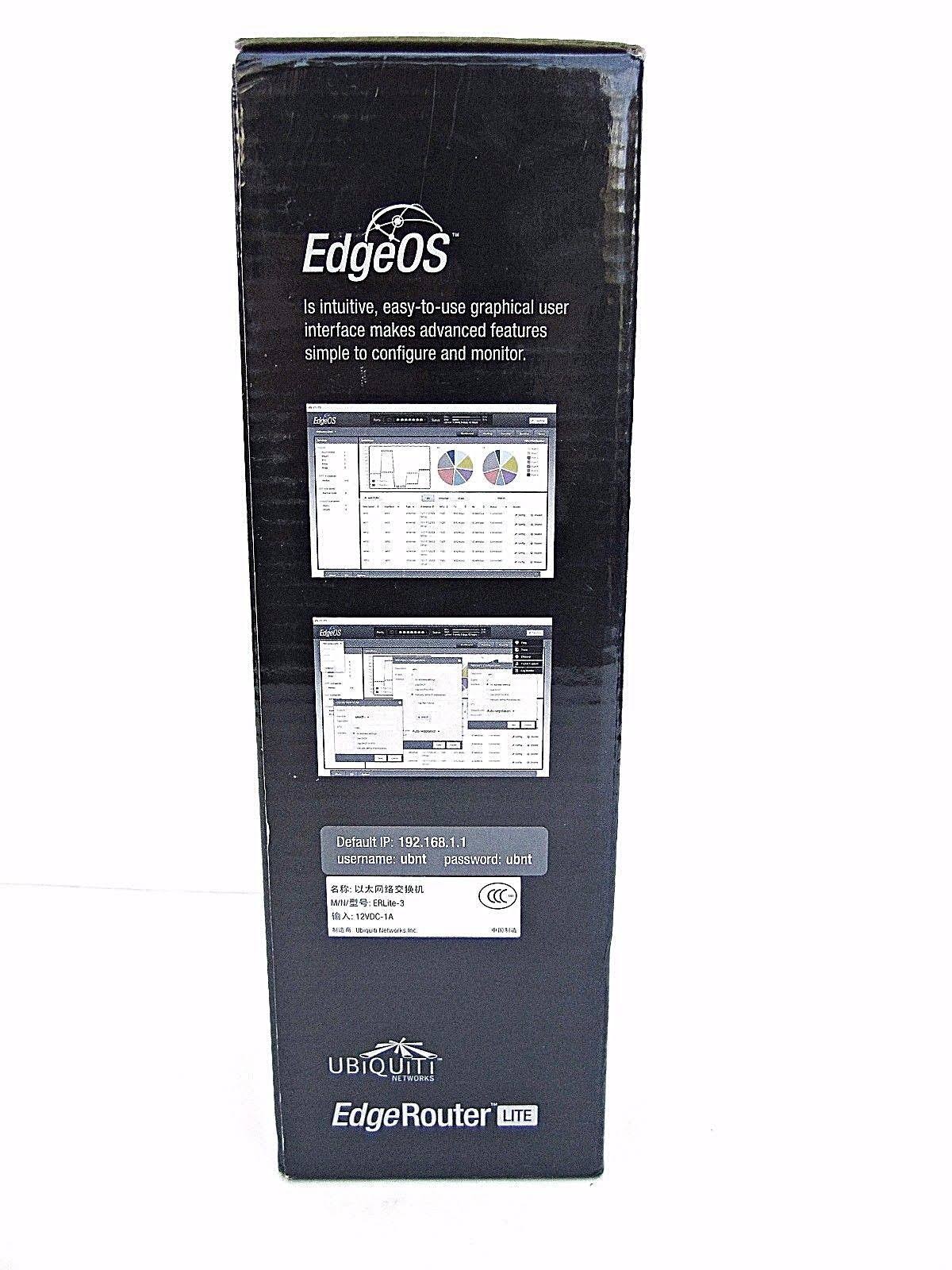 Ubiquiti EdgeRouter Lite Gigabit Ethernet Router ERLite-3 T976