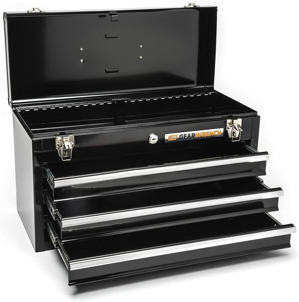 GEARWRENCH 20 inch 3 Drawer Steel Tool Box, Black Z9423