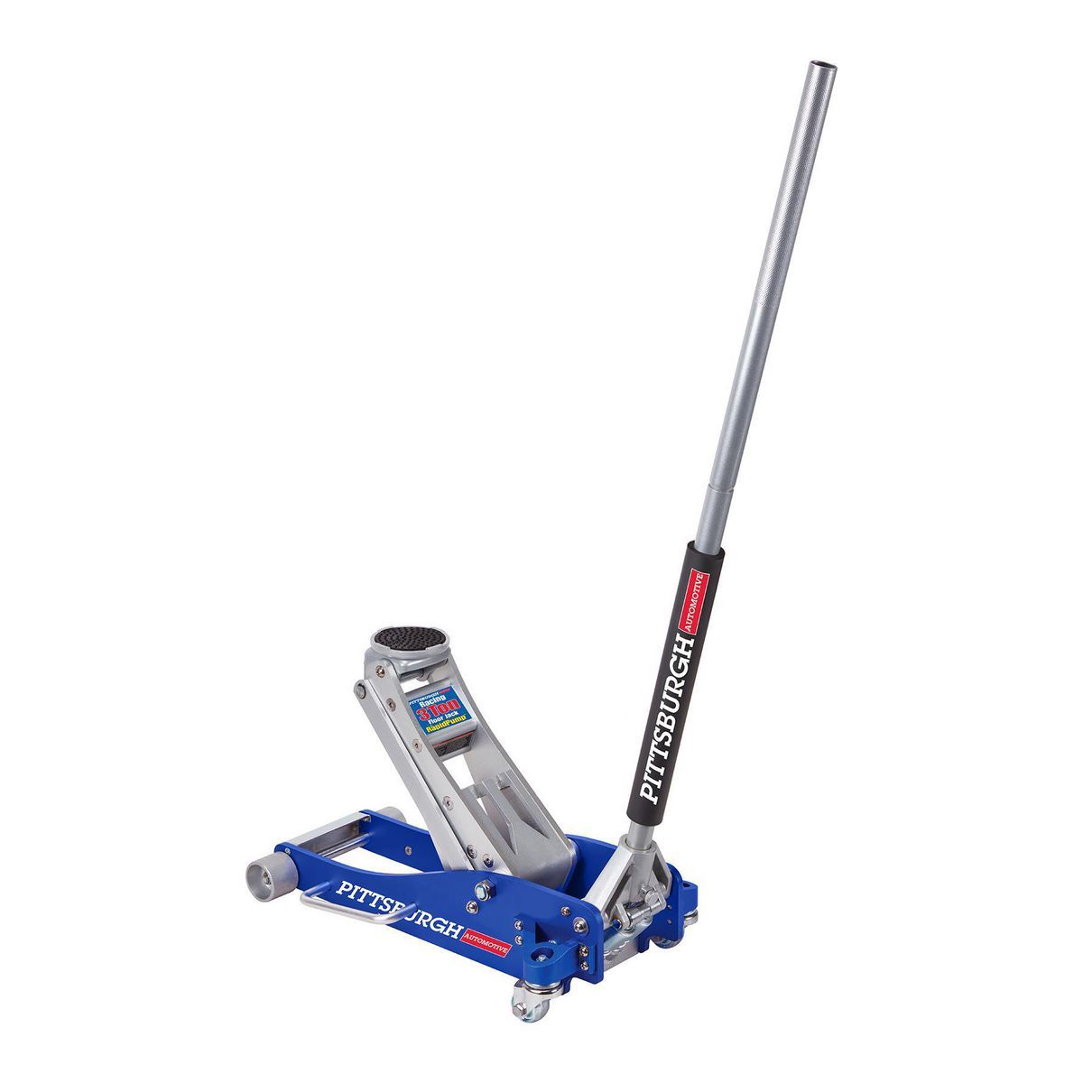 PITTSBURGH 3 Ton Low-Profile Aluminum Racing Floor Jack with Rapid Pump E5170