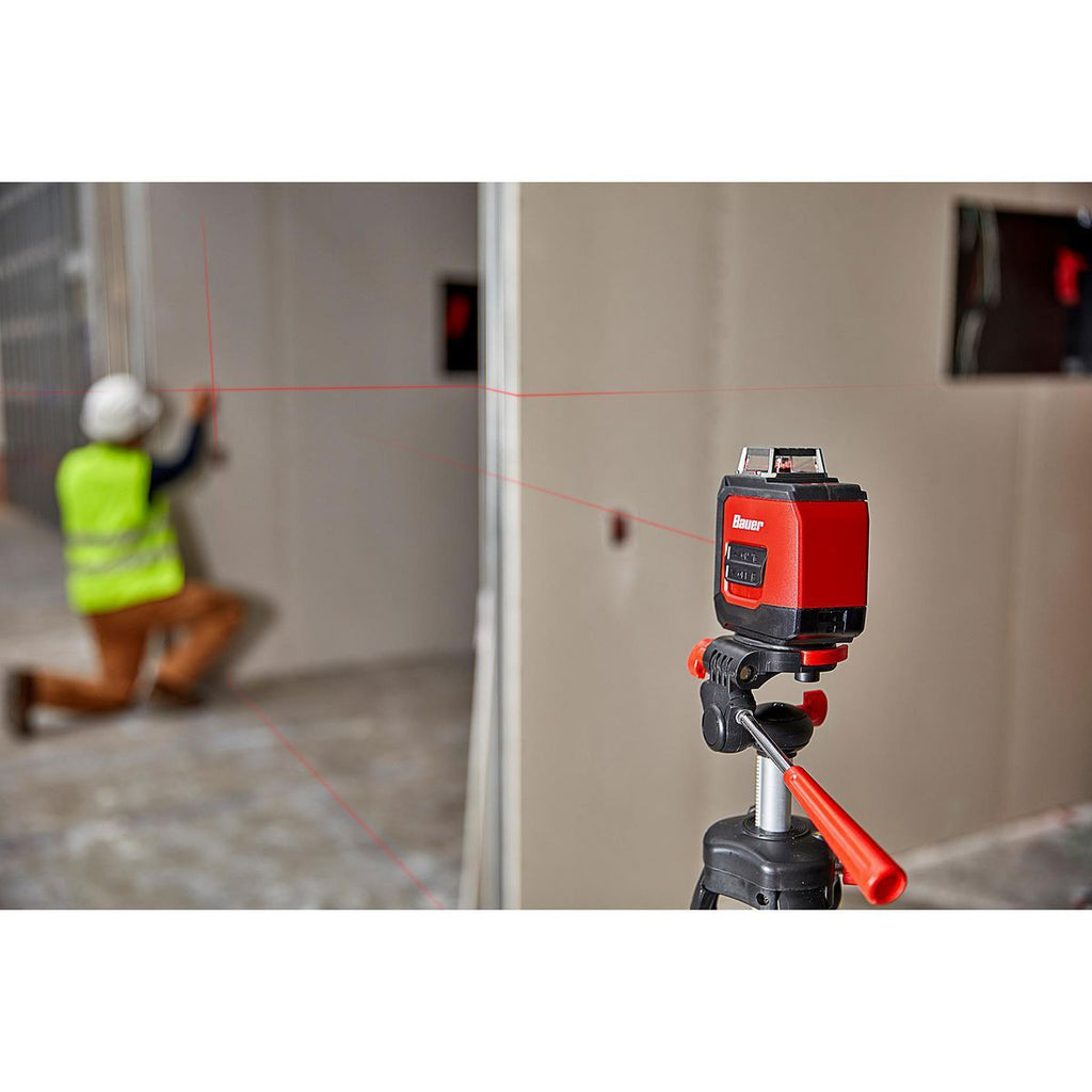 BAUER 50 ft. Self-Leveling Cross-Line Laser Level U26103
