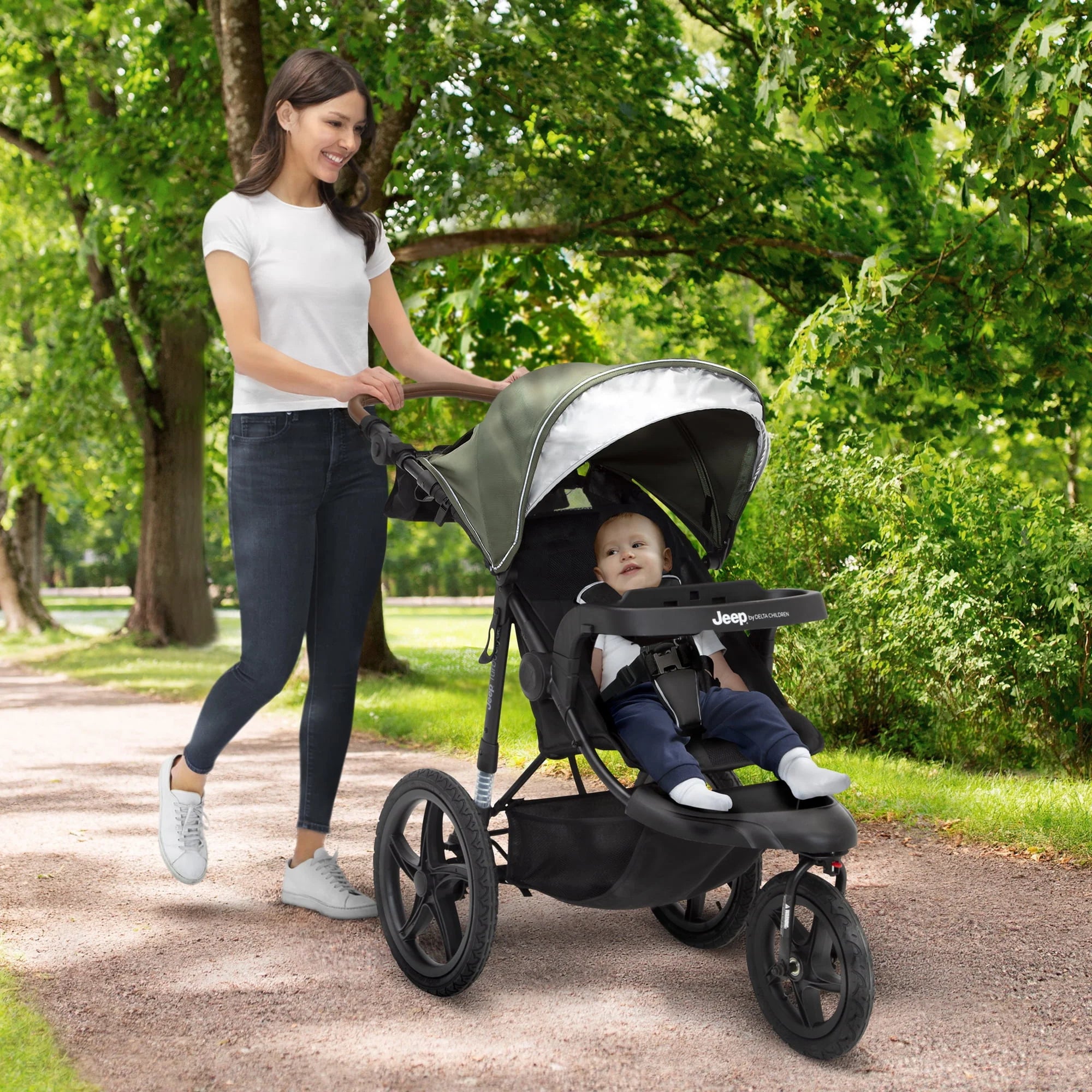 Jeep TurboGlyde Jogging Stroller by Delta Children, Black J18008