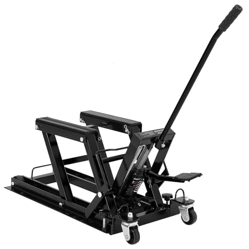 GARVEE 1500 LBS Hydraulic Motorcycle Lift Jack with Wheels U463