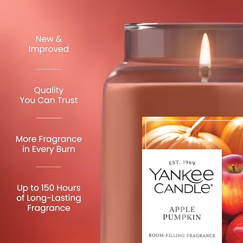 Yankee Candle Sugared Cinnamon Apple Scented Candle, 22oz Large Jar V569036