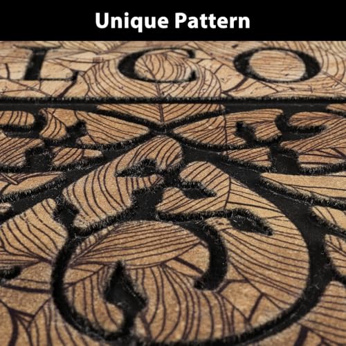 Durable Welcome Door Mats 24x36 Non-Slip Rubber Backing Outdoor Entry Mat C88828