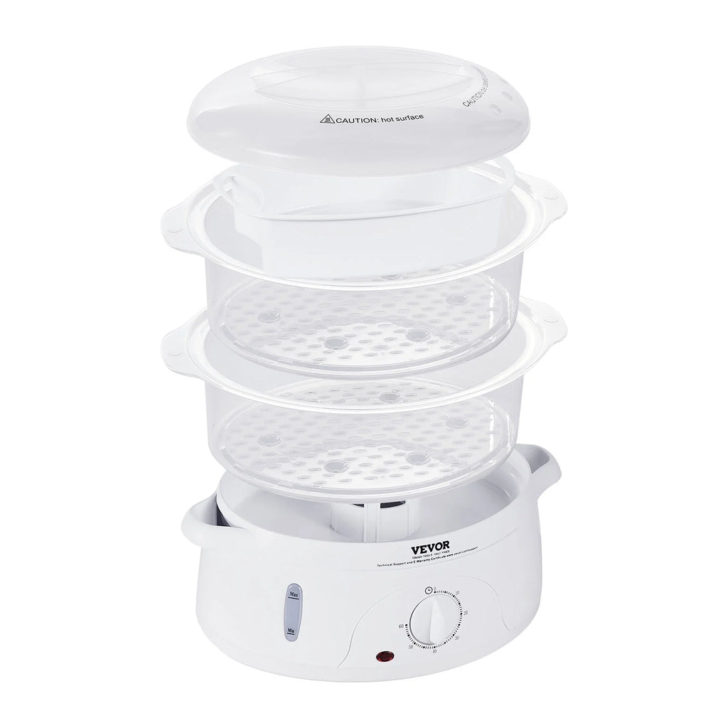 BENTISM 7.4Qt Electric Food Steamer 2-Tier with 60 Min Timer M21023