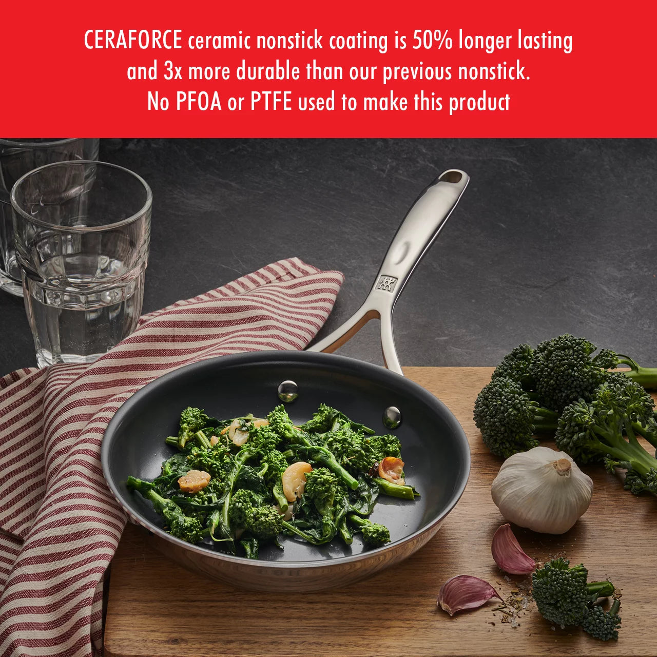 ZWILLING Energy Plus 10-pc Stainless Steel Ceramic Nonstick Cookware Set U8438