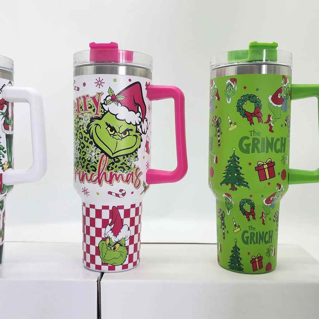 DJKDJL 40 OZ Insulated Tumbler with Handle Stainless Steel Travel Mug O613