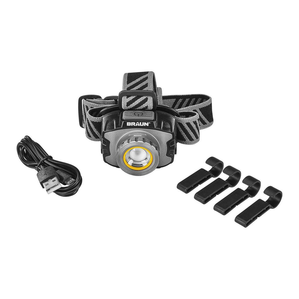 BRAUN 700 Lumen Rechargeable LED Headlamp P378538