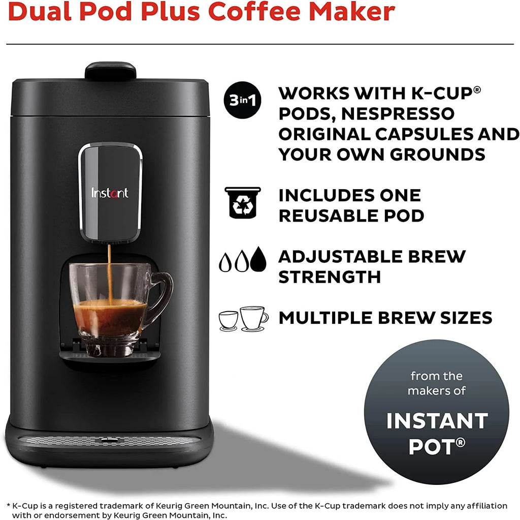 Instant Dual Pod Plus 2-in-1 Coffee and Espresso Maker S943