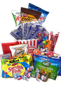 Movie and Game Night Gift Basket Care Package - Popcorn, Candy, Cookies Gift for Valentine's Day, Easter Basket, College Students - 40+ Piece Bundle
