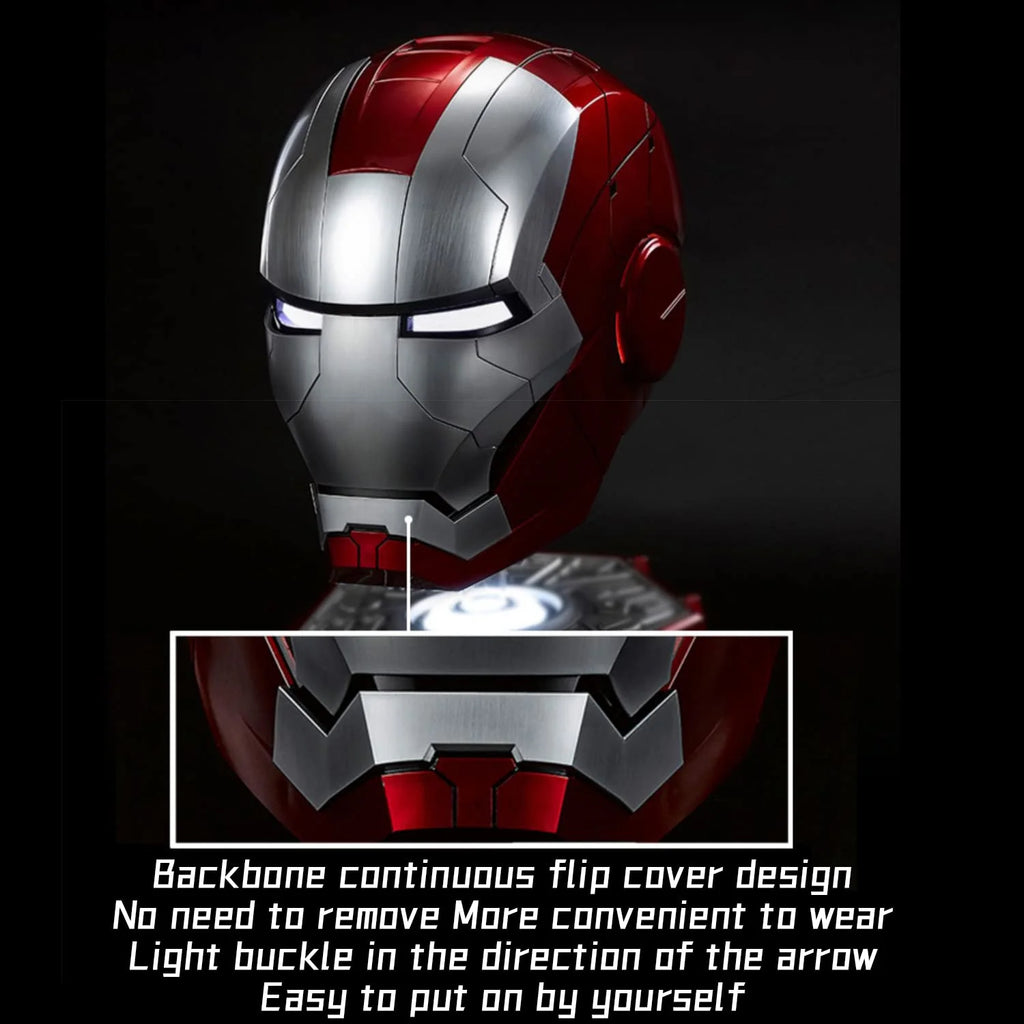 Farontor Iron Man Mark 5 Helmet Wearable Mask with LED Eyes Z7935