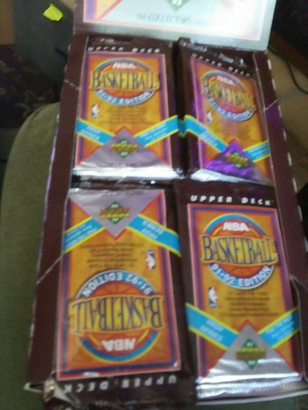 91-92 Upper Deck Basketball Factory Sealed Box Inaugural Edition F309