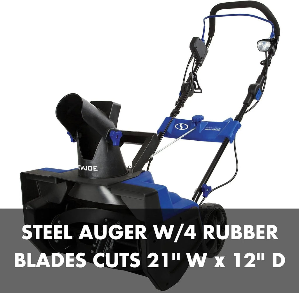 Snow Joe 21-inch Electric Single-Stage Snow Blower, 15-Amp S21696