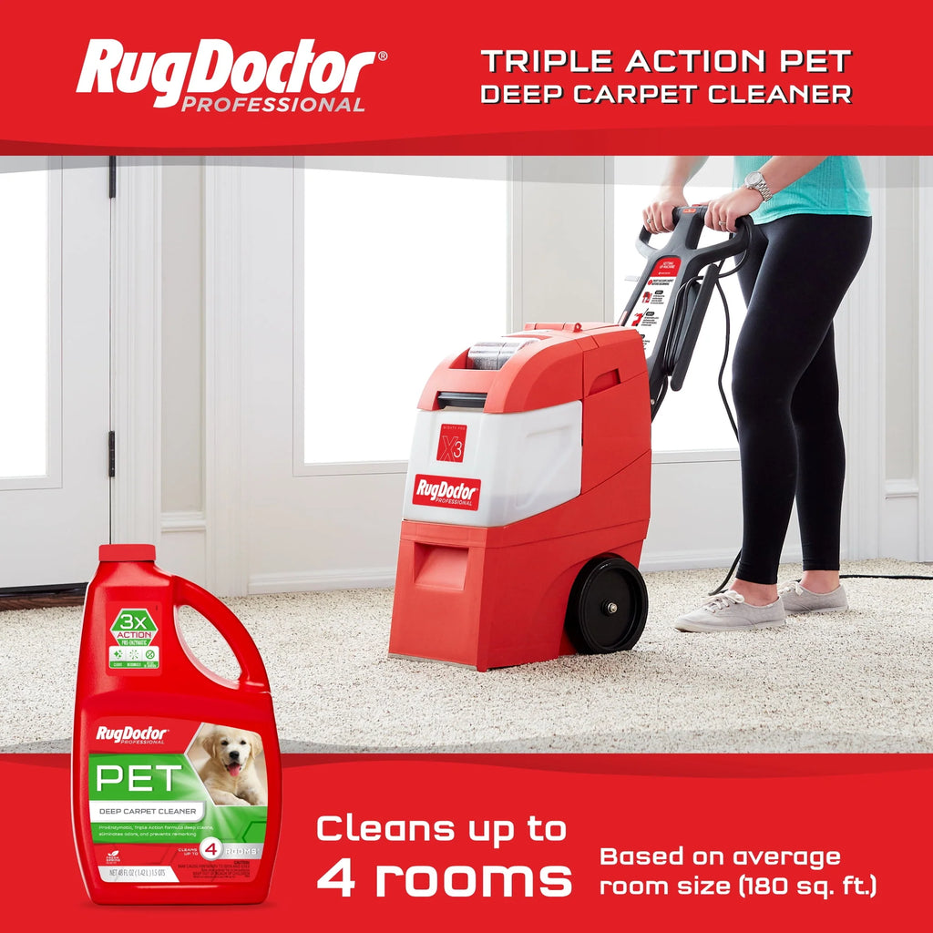 Rug Doctor Mighty Pro X3 Commercial Carpet Cleaner Pet Pack U32828