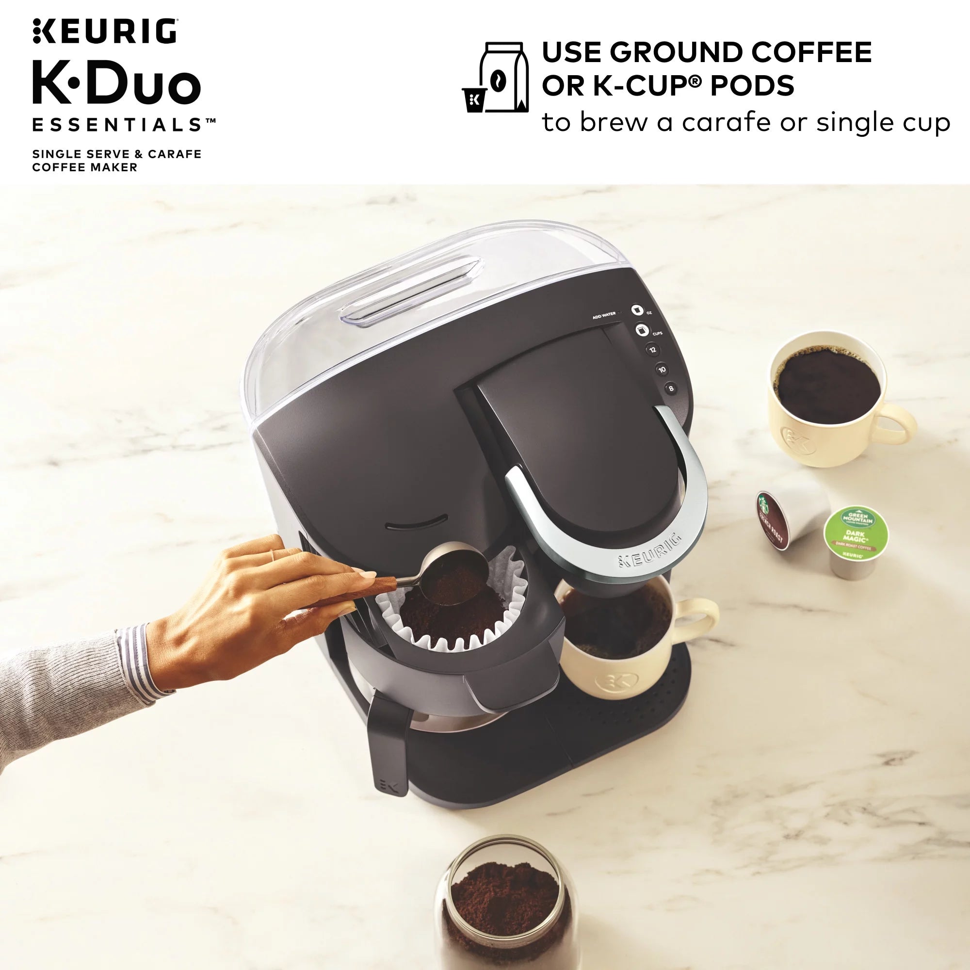 Keurig K-Duo Essentials Single Serve & Carafe Coffee Maker M122